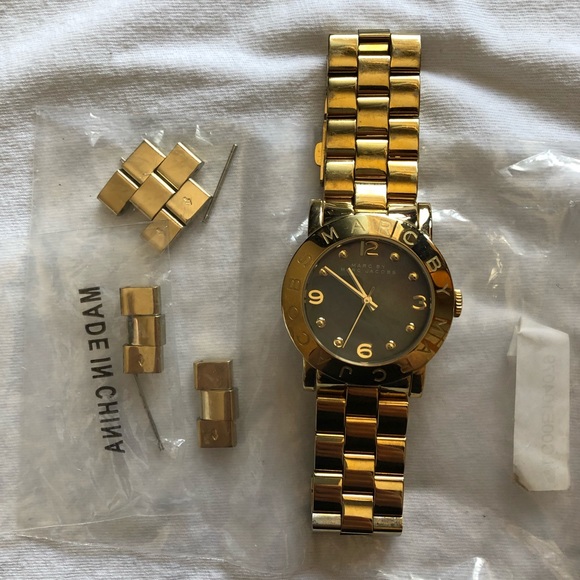 Marc by Marc Jacobs Gold/Grey Amy Watch - Picture 7 of 7